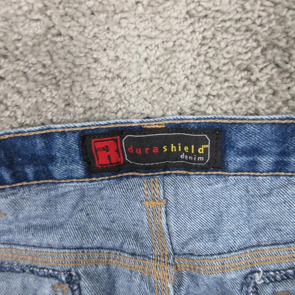 Wrangler Riggs Jeans Mens 38x32 Blue Cotton Paint Carpenter Workwear Denim Pants